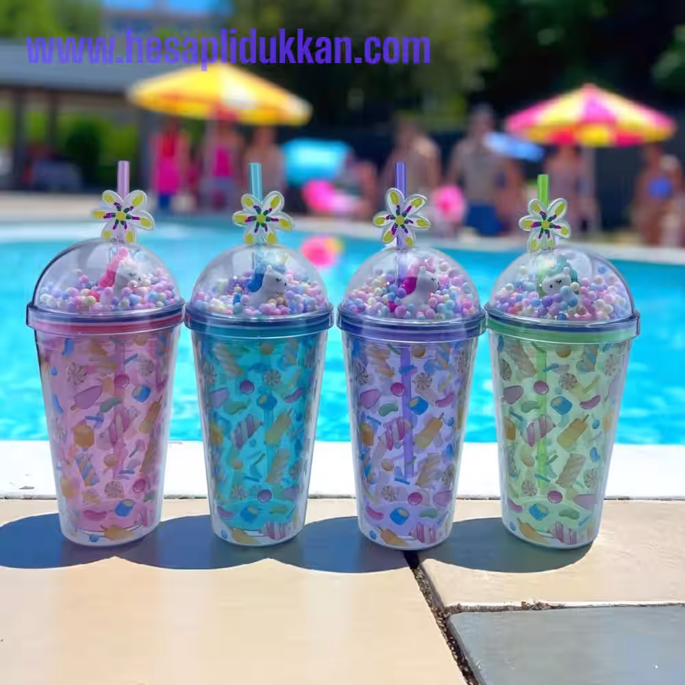 Unicorn Pipetli Toptan Bardak