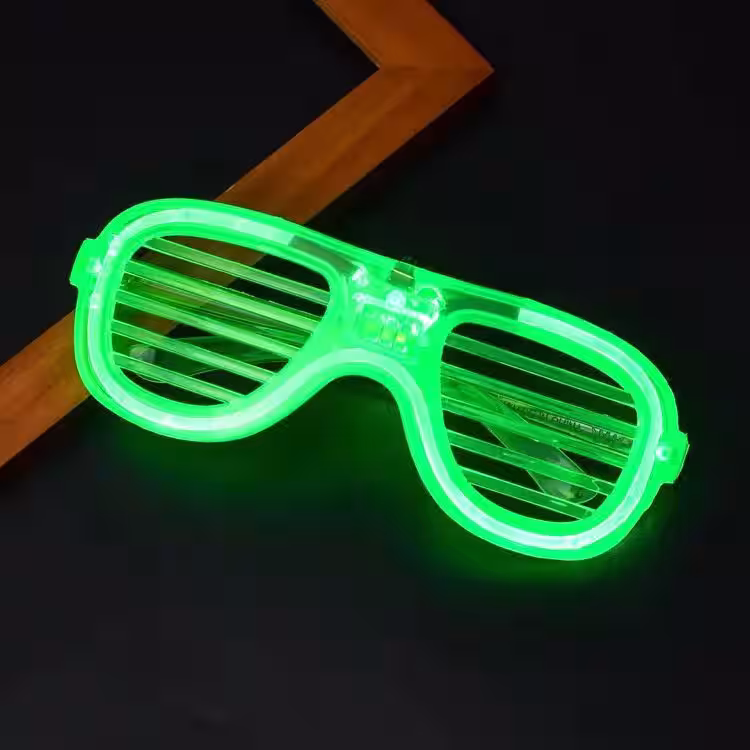Yeşil Neon LED Gözlüğü