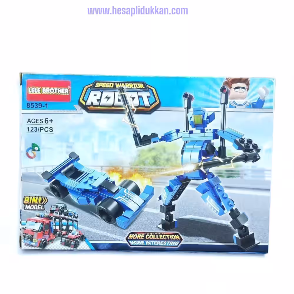 Robot F1 Araba Lego 123 Parça