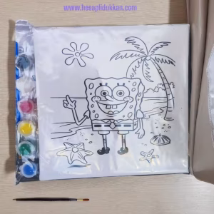 Sünger Bob Tuval Boyama Seti