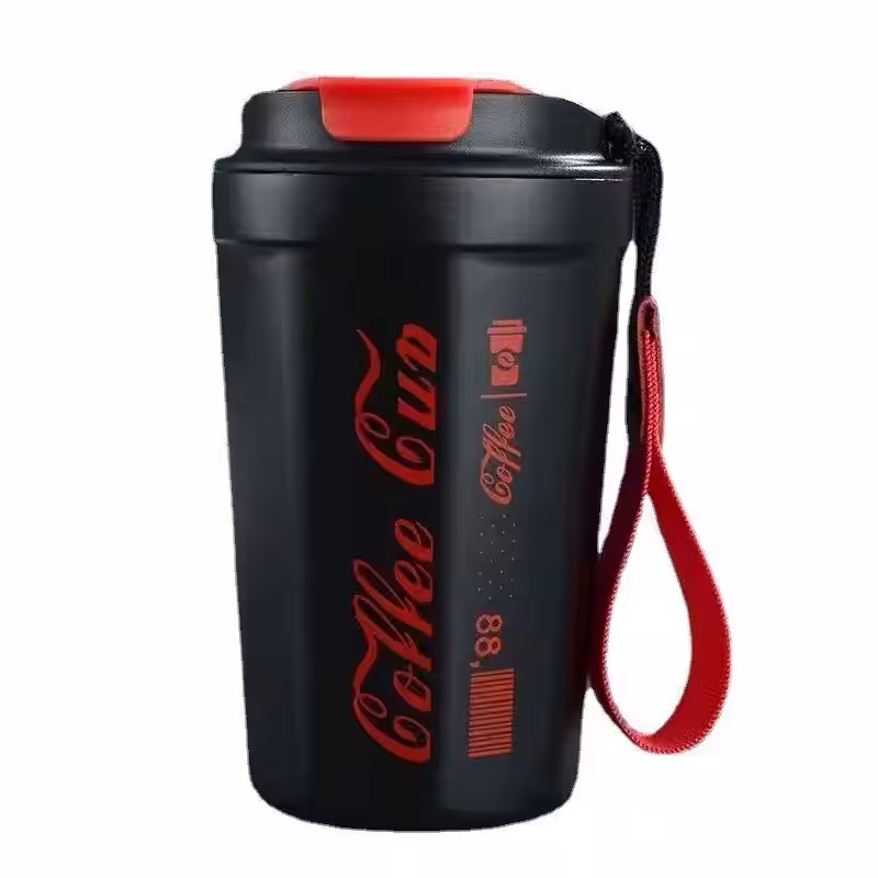 Toptan Çelik Termos Bardak 390ml Siyah