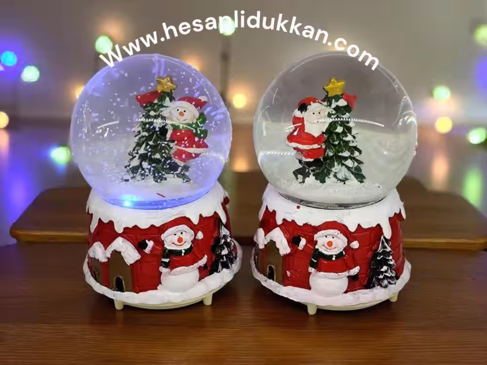 Toptan Yılbaşı Kar Küreleri Noel Baba