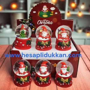 Toptan Yılbaşı Kar Küreleri orta Noel Baba