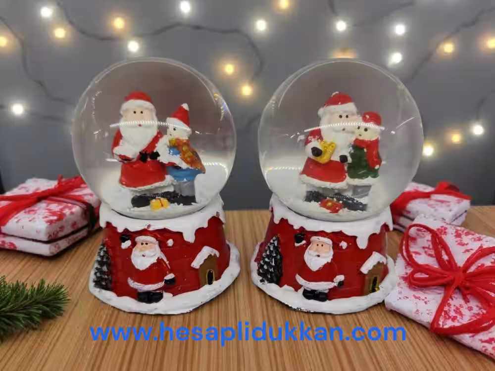 Yılbaşı Sulu Kar Küreleri Toptan Noel