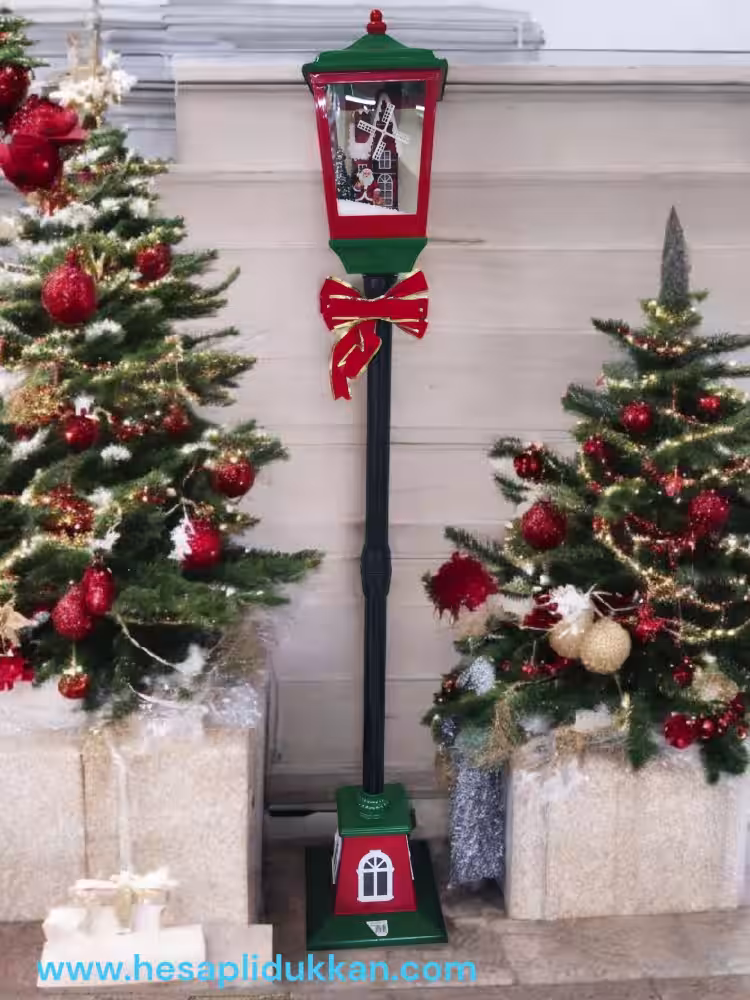 160 cm Müzikli Noel Lambası Maskot