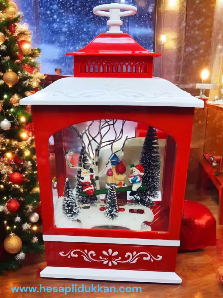 Müzikli Işıklı Noel Lambası 50 cm
