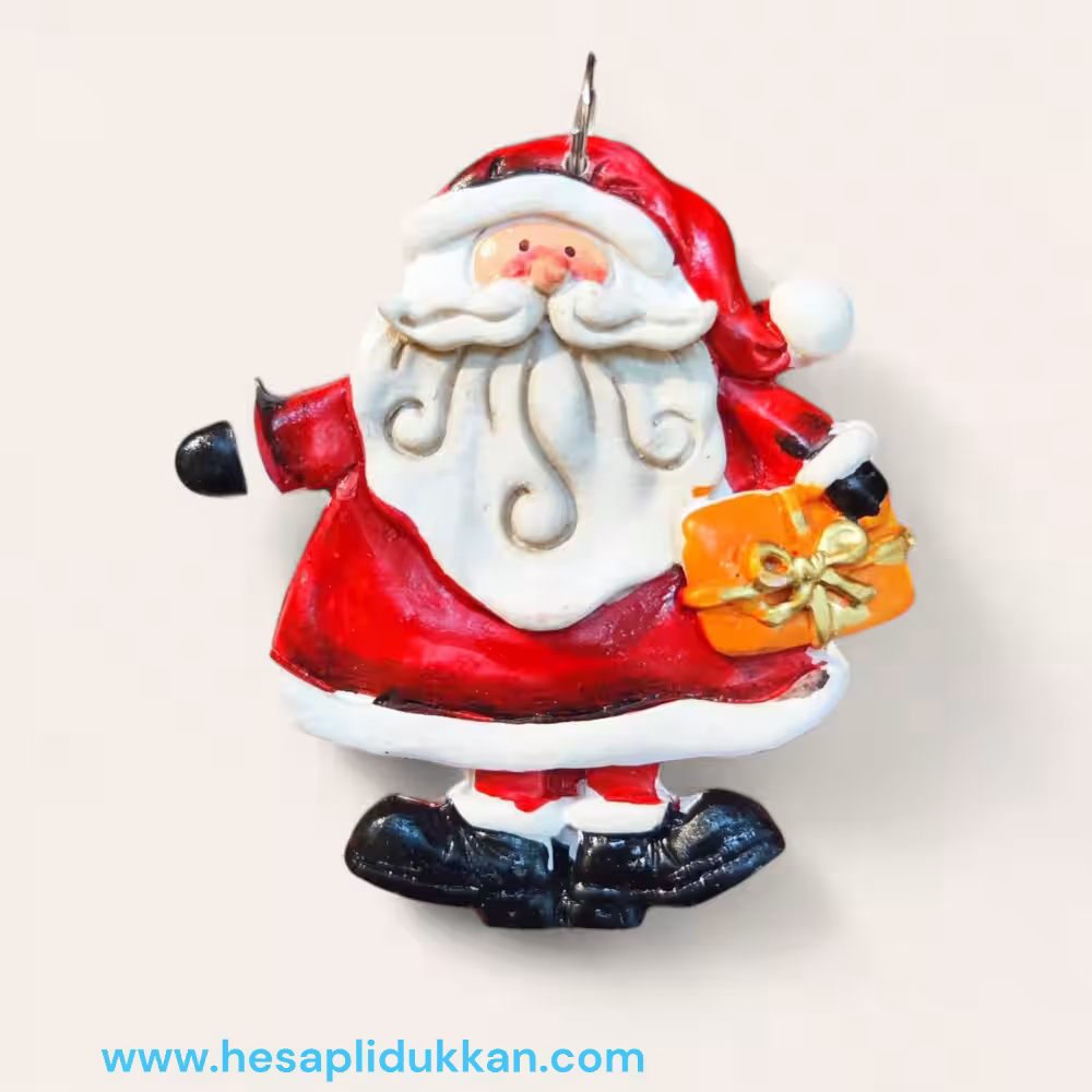Noel Baba Figürlü Polyester Yılbaşı Süsleri Toptan