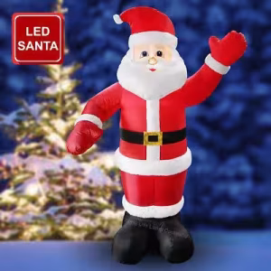 Toptan Işıklı Şişme Noel Baba