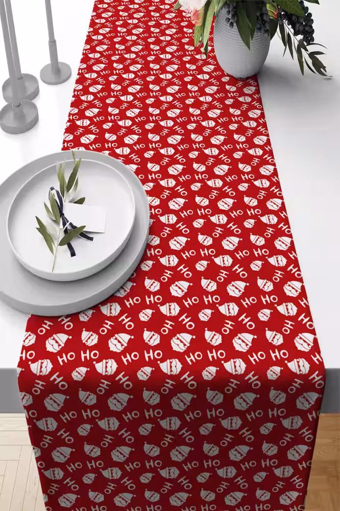 Toptan Kırmızı Noel Runner 140x40 cm