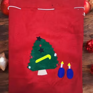 Toptan Kırmızı Noel Torbaları