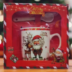 Toptan Noel Baba Geyikli Kupa