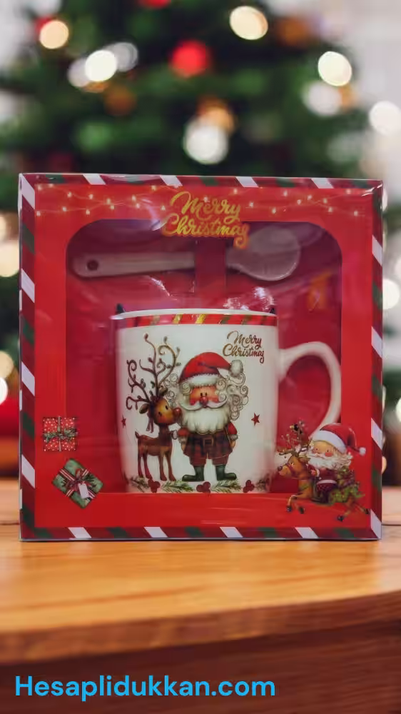 Toptan Noel Baba Geyikli Kupa
