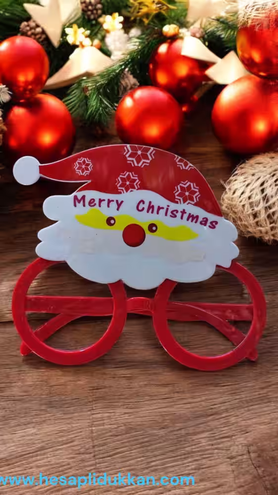 Toptan Şirin Noel Baba Gözlükleri