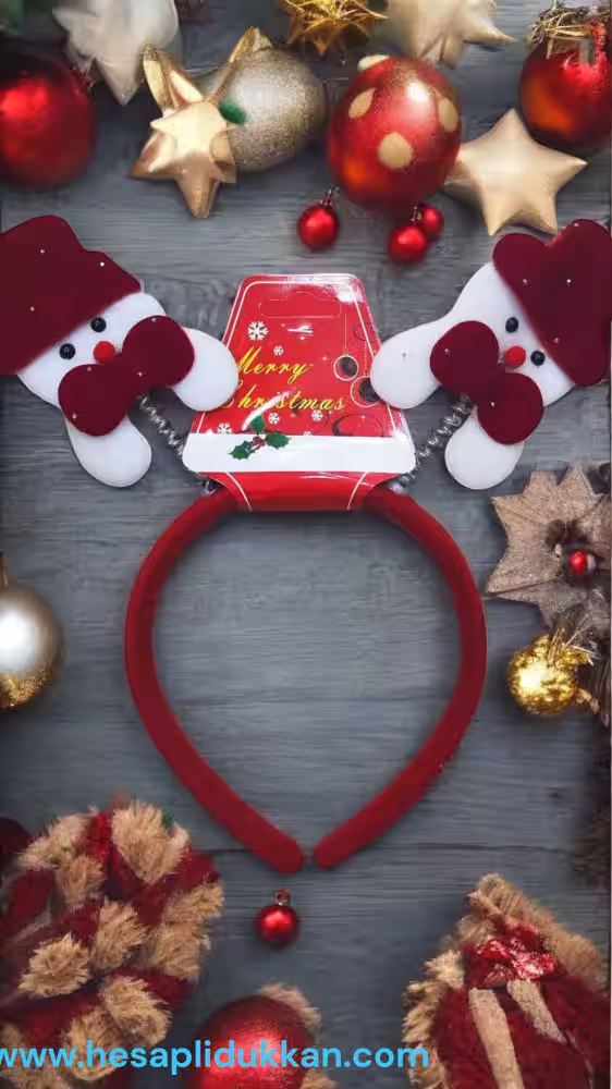 Toptan Yaylı Kardan Adam Taçlar
