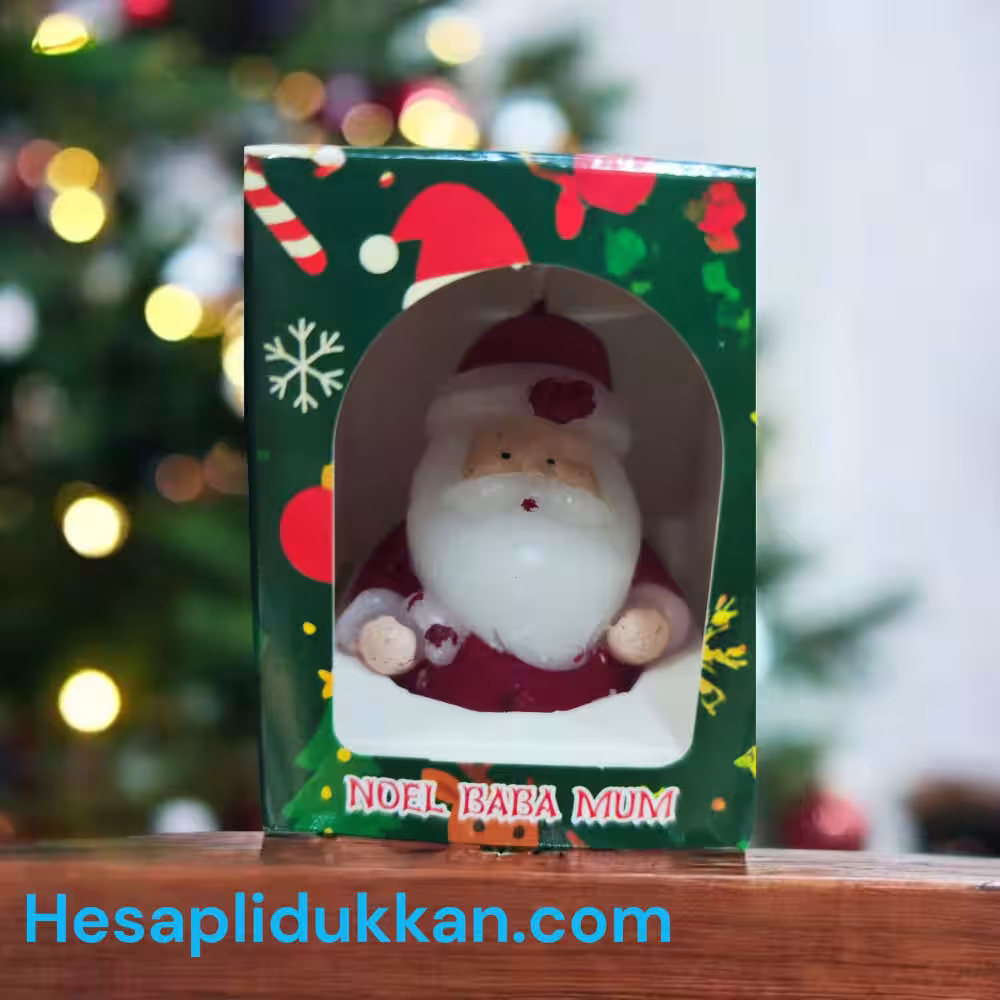 Toptan Yılbaşı Mumları Noel Baba Figürlü