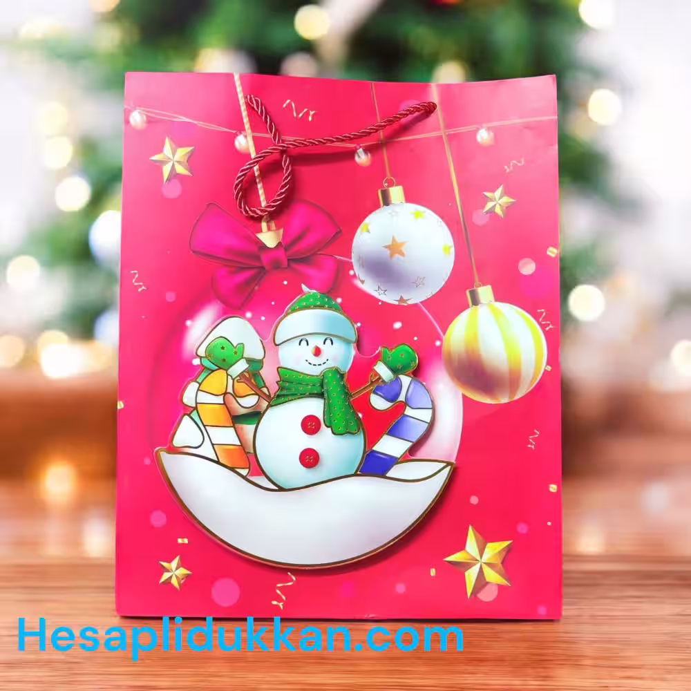Yılbaşı Hediye Poeşeti Çantası Figürlü Toptan