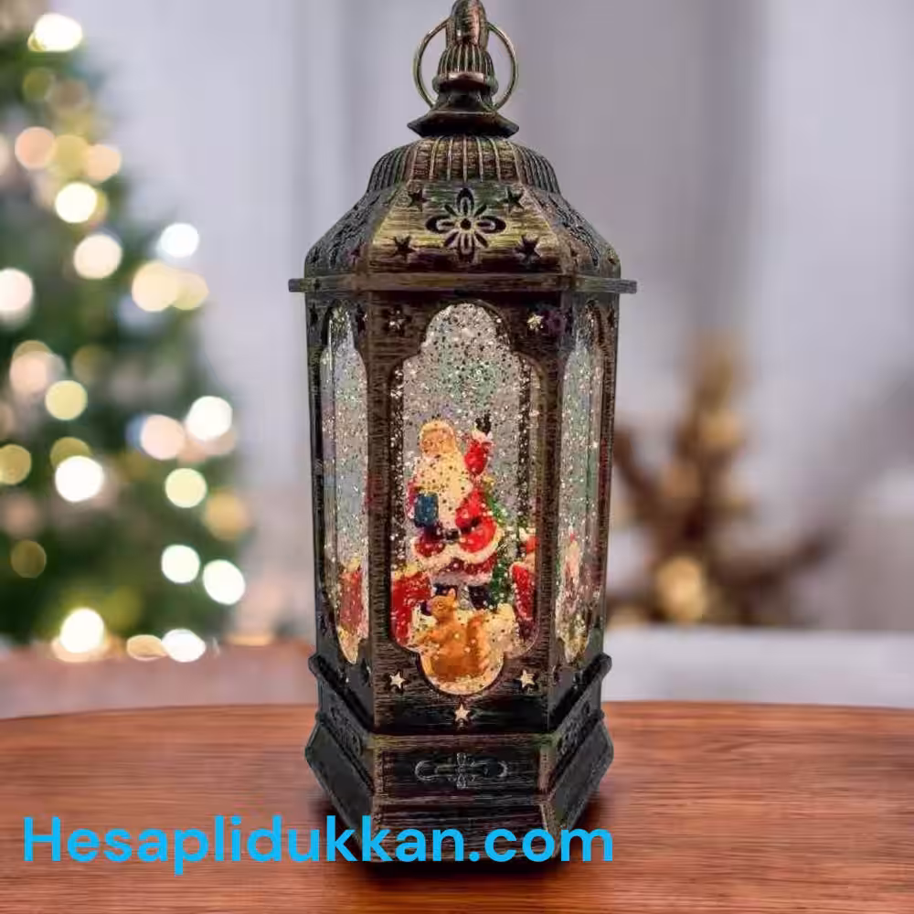 Yılbaşı Kar Küresi Toptan Işıklı Fanus