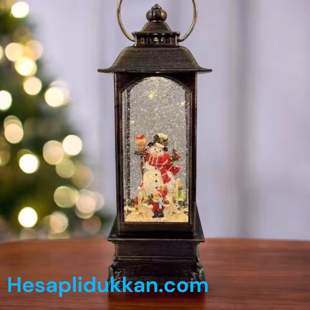 Yılbaşı Kar Küresi Toptan Işıklı Fanus