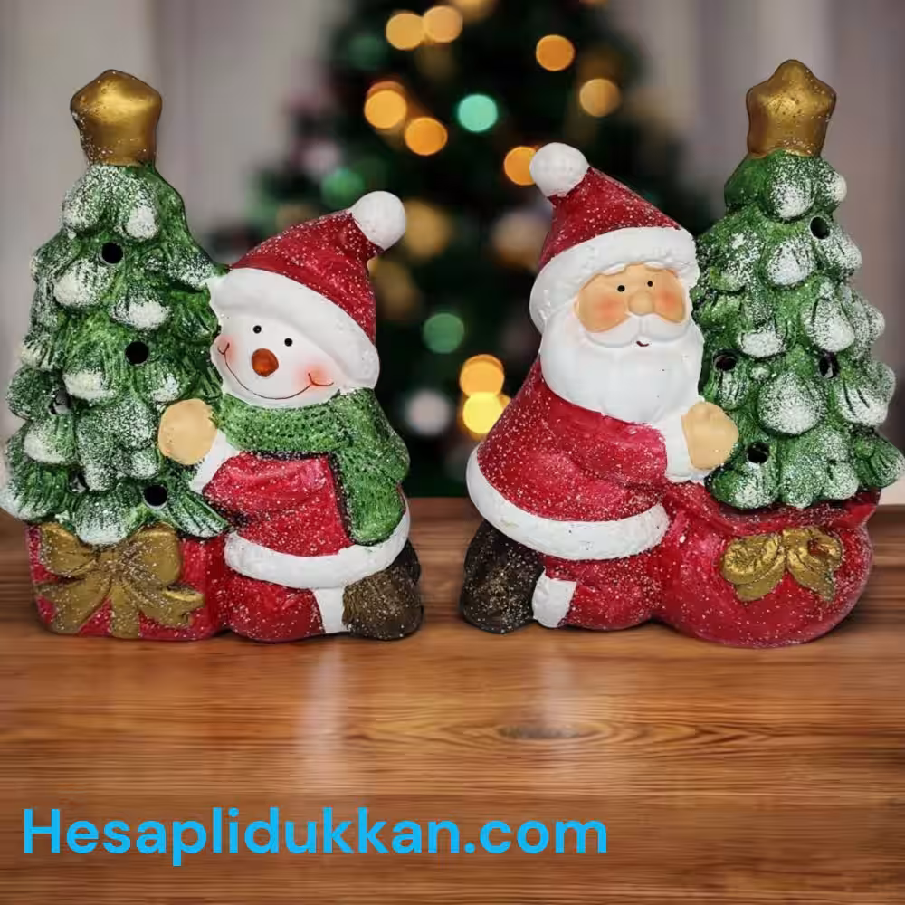 Yılbaşı Seramik Şamdan Toptan