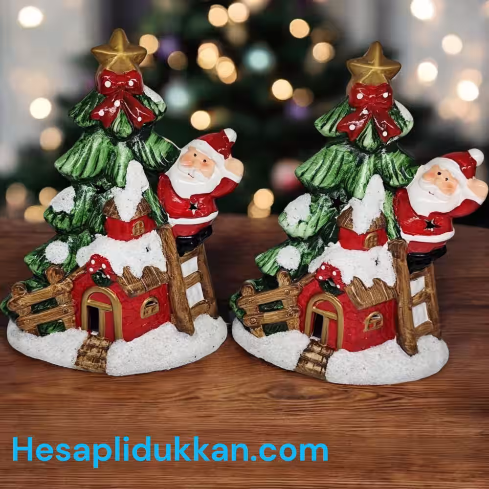 Yılbaşı Seramik Şamdan Toptan