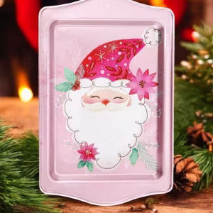 Yılbaşı Temalı Metâl Tepsi 16 cm * 25 cm