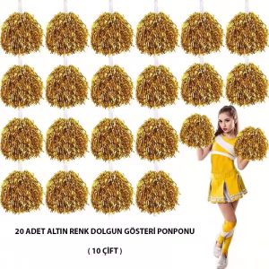 Toptan Altın Renk Ponpon Satışı