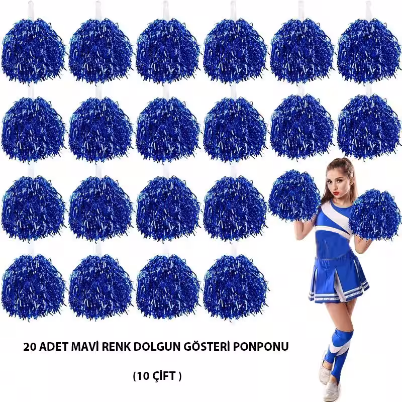Toptan Mavi Ponponlar Okul Gösterisi