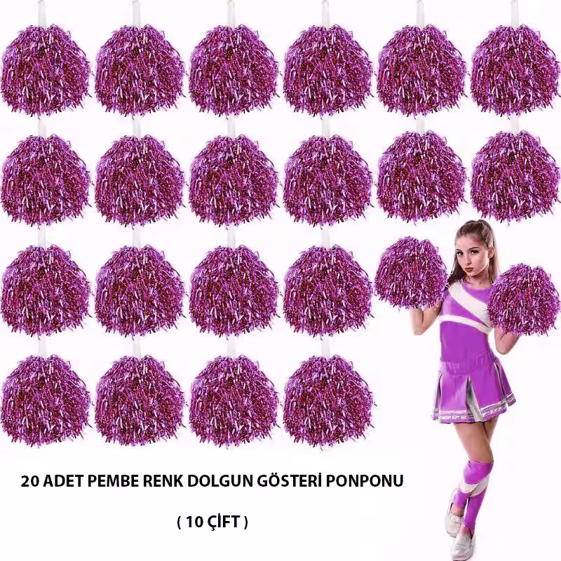 Toptan Pembe Gösteri Ponponları