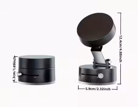 Mıknatıslı Katlanabilir Telefon Tutucu - Torpido ve Cam Uyumlu