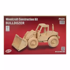 Toptan Ahşap Bulldozer Puzzle Yapboz