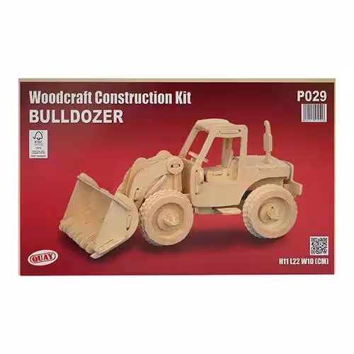 Toptan Ahşap Bulldozer Puzzle Yapboz