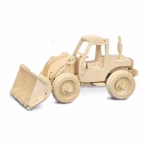 Toptan Ahşap Bulldozer Puzzle Yapboz