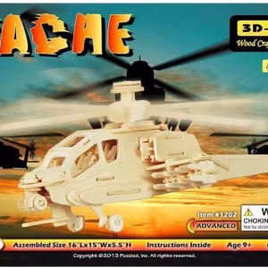 Toptan Apache Helikopter Ahşap Puzzle