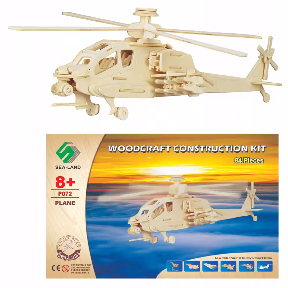 Toptan Helikopter Ahşap Puzzle Yapboz