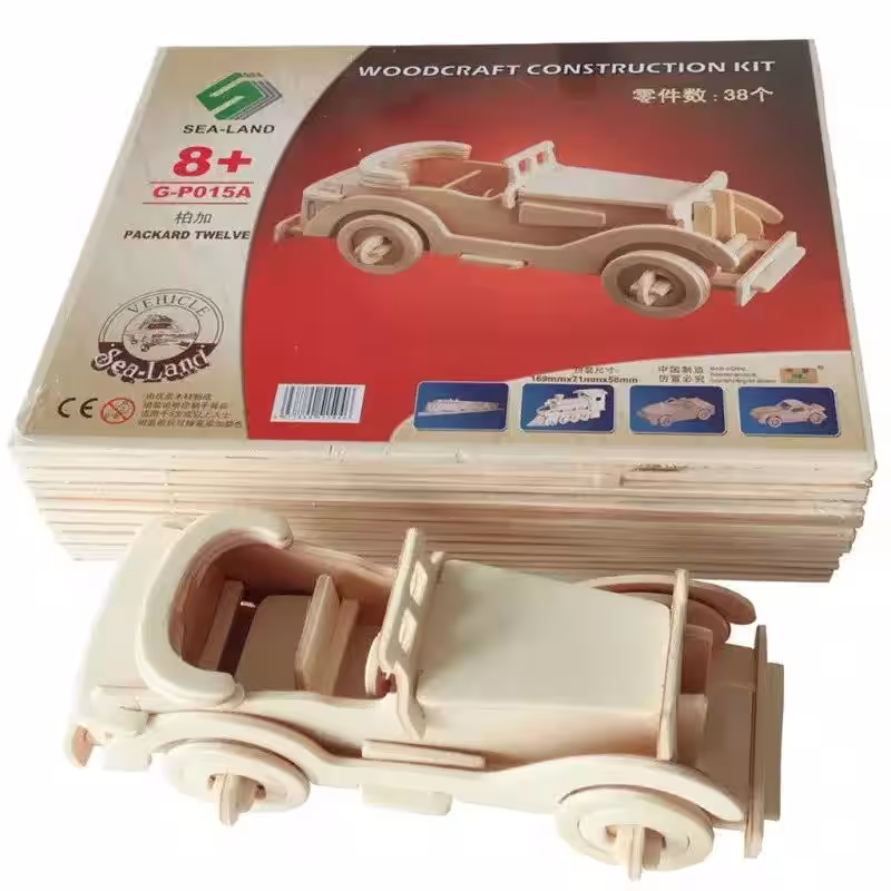 Toptan Klasik Araba Ahşap Puzzle