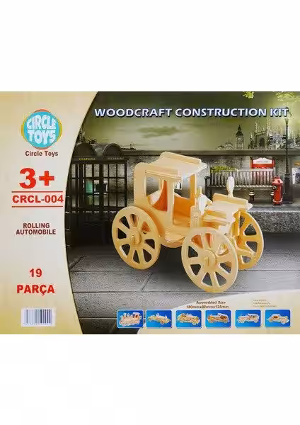 Toptan Klasik Araba Ahşap Puzzle