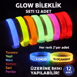 Toptan Renkli Glow Bileklik Seti