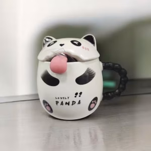 Toptan Panda Figürlü Seramik Kupa