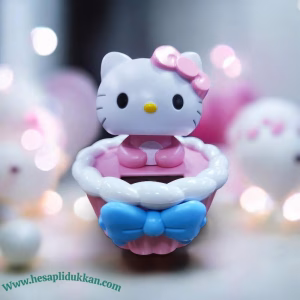 Güneş enerjili dans eden 10 cm figür Hello Kitty