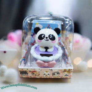 Güneş enerjili dans eden 10 cm figür sevimli Panda