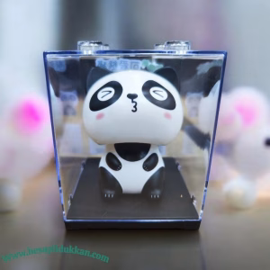 Güneş enerjili dans eden 10 cm figür sevimli Panda