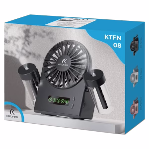 Katjmer KTFN-08 Çift Hazneli Buharlı Masa Fanı | Dijital Ekranlı Serinlik