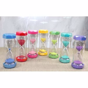 Plastik Çerceveli Renkli 15 Dk Kumsaati Alk4564