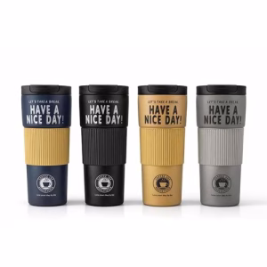 600 Ml Have A Nice Day" 600 Ml Çift Katmanlı Paslanmaz Çelik Termos Mug Alk4624