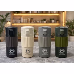350 Ml Paslanmaz Çelik Termos Dereceli Mug - Sızdırmaz Kapaklı Çift Katmanlı Dereceli Termos Alk4626