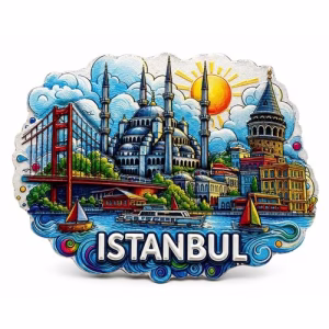 İstanbul Temalı Silikon Buzdolapı Süsü Magnet Alk5373