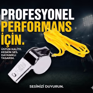 Metal Ipli Hakem ve Deprem Düdüğü (24'lü)