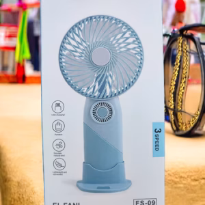 El Fanı FS-09 Çift Renkli Mini Fan | 3 Kademeli & Stantlı