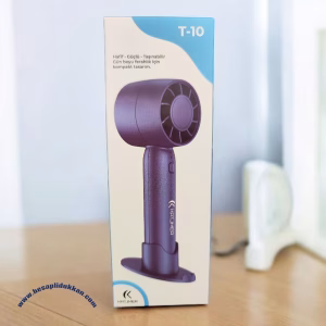 Katjmer T-10 Türbin Tasarımlı Mini El Fanı | Güçlü & Taşınabilir
