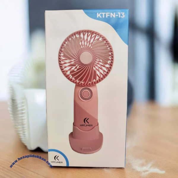 Katjmer KTFN-13 Soft Pastel Renkli El Fanı | Zarif & Stantlı